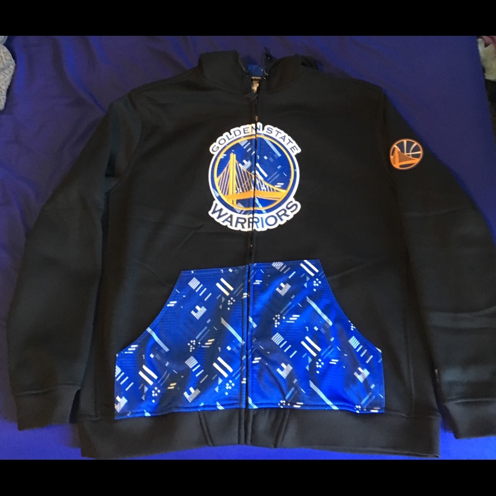 Warriors zip up hoodie,men’s size XXL